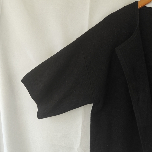 Max Mara Studio Open Front Knitted Wool Silk Blend Cartigan Size Large Women's - Picture 4 of 11